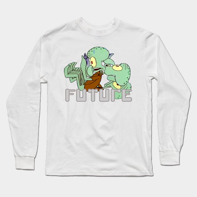 Squidward Tentacles - Future Spongebob Squarepants Long Sleeve T-Shirt by Xanderlee7